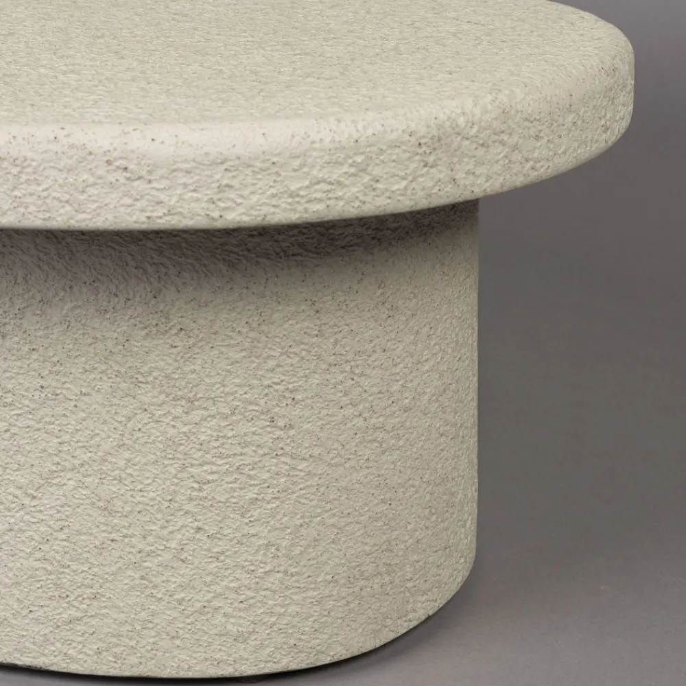 Dutchbone VEDA Table basse organique en bois finition marbre recyclé
