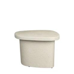 Dutchbone VEDA Table d'appoint organique en bois finition marbre recyclé H41cm