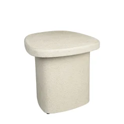 Dutchbone VEDA Table d'appoint organique en bois finition marbre recyclé H41cm
