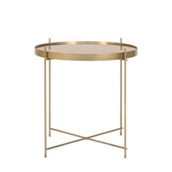 House Nordic VENEZIA Table basse en verre et métal ø48xh48cm