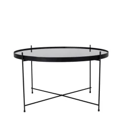 House Nordic VENEZIA Table basse en verre et métal ø70xh40cm