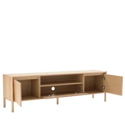 Drawer VERADE Meuble TV 2 portes 1 tiroir en bois L180cm