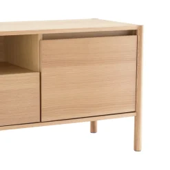 Drawer VERADE Meuble TV 2 portes 1 tiroir en bois L180cm