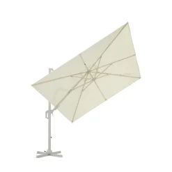 Drawer VEYA Parasol carré déporté en aluminium 3x3m
