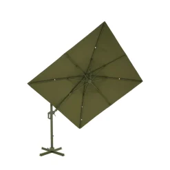 Drawer VEYA Parasol carré déporté en aluminium 3x3m