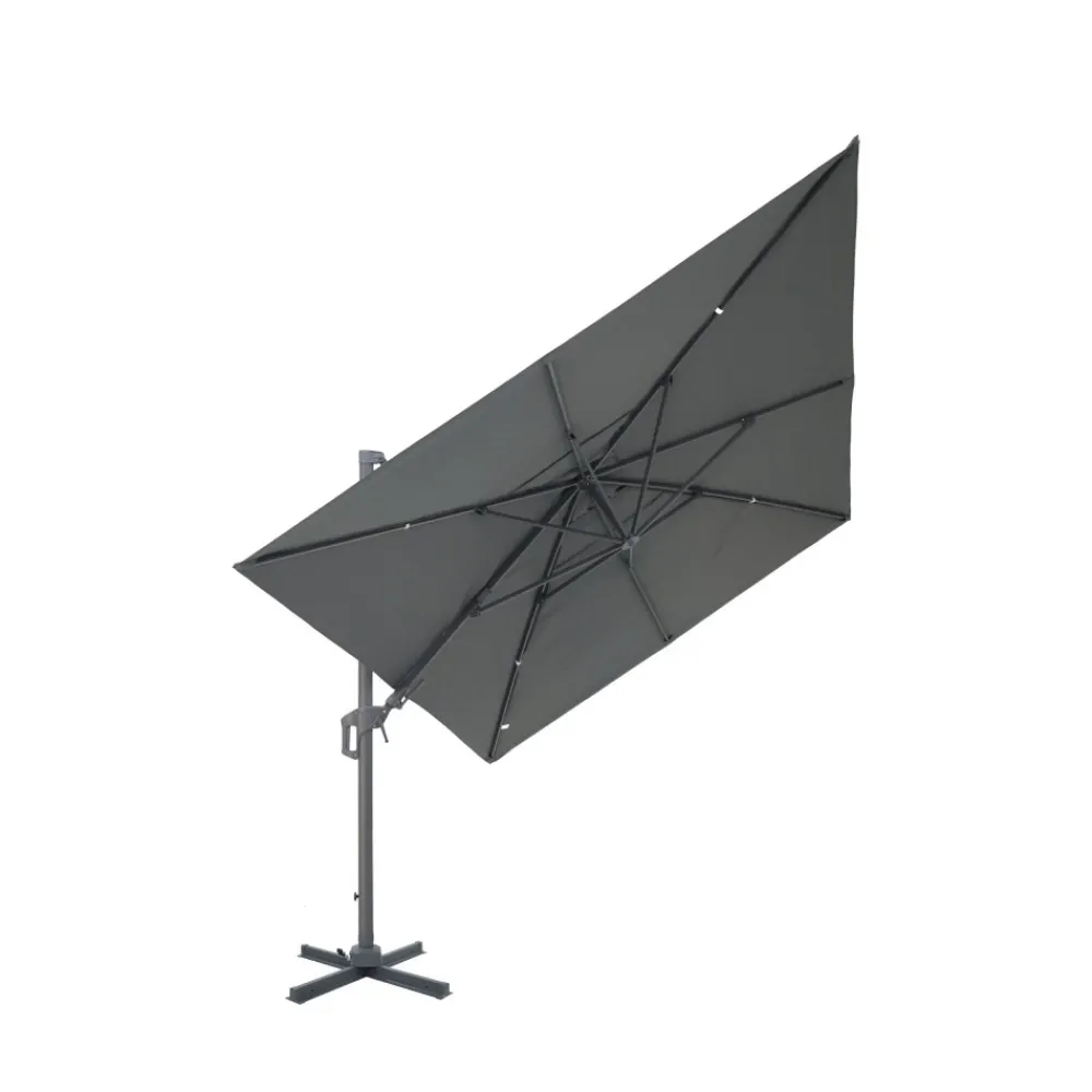 Drawer VEYA Parasol rectangulaire déporté en aluminium 3x4m