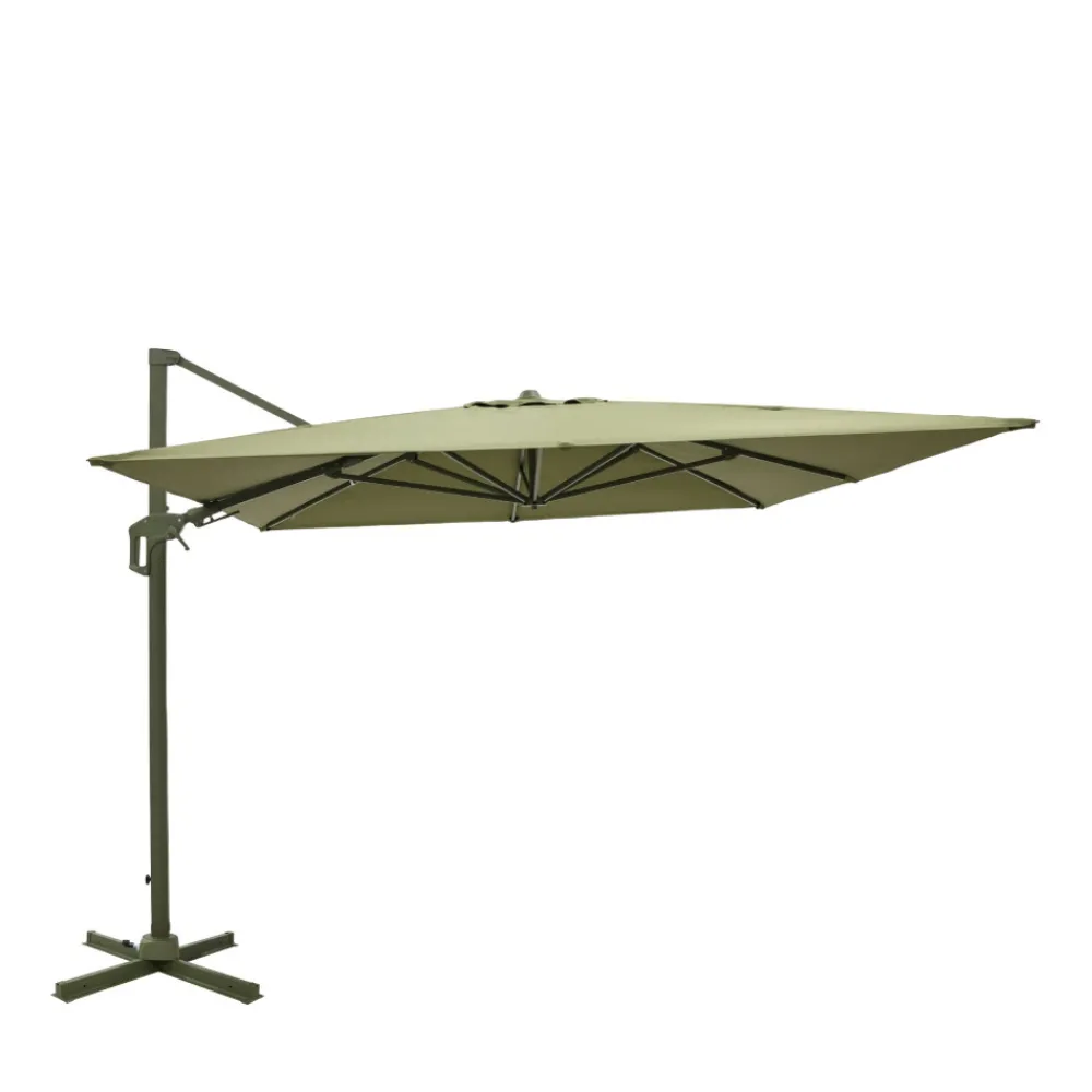Drawer VEYA Parasol rectangulaire déporté en aluminium 3x4m