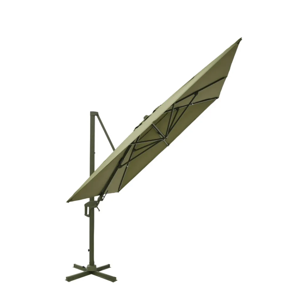 Drawer VEYA Parasol rectangulaire déporté en aluminium 3x4m