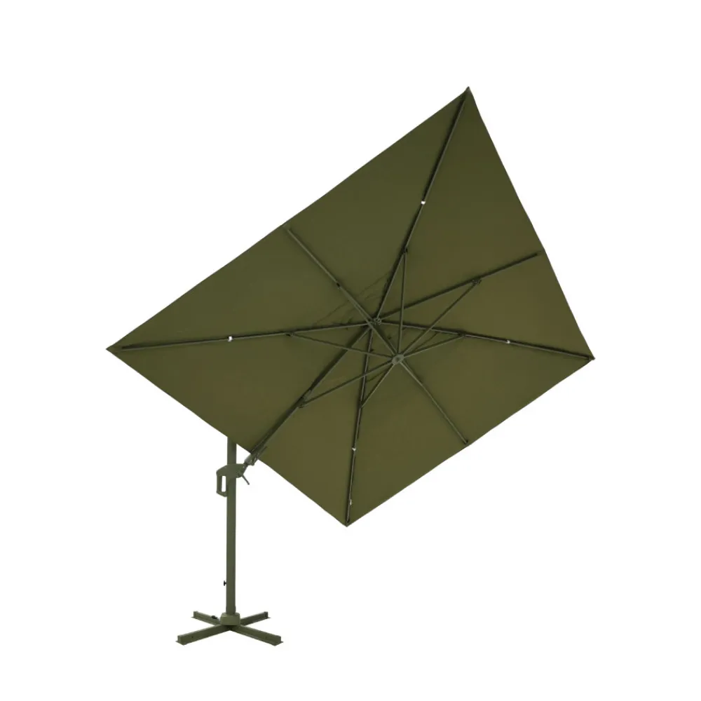 Drawer VEYA Parasol rectangulaire déporté en aluminium 3x4m