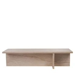 Drawer VIKA Table basse en effet travertin 120x45cm