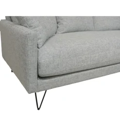 Drawer VILLABON Canapé 4 places en tissu pieds épingles noirs