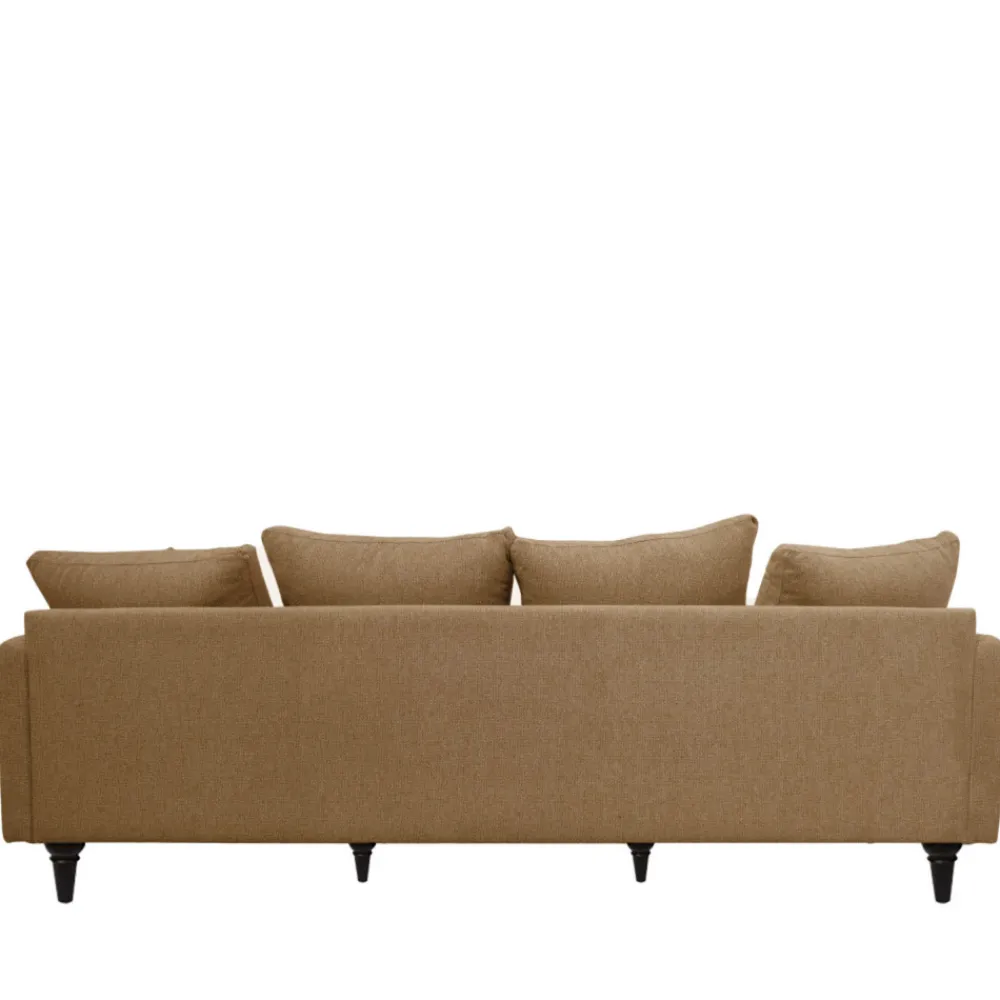 Drawer VILLABON Canapé 4 places en tissu pieds tournés