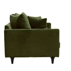 Drawer VILLABON Canapé 3 places en velours pieds tournés