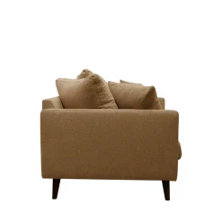 Drawer VILLABON Canapé 4 places en tissu pieds bois foncé