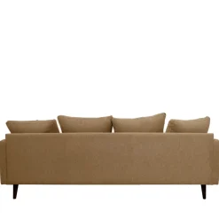 Drawer VILLABON Canapé 4 places en tissu pieds bois foncé