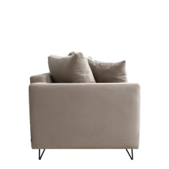 Drawer VILLABON Canapé 4 places en velours pieds épingles noirs