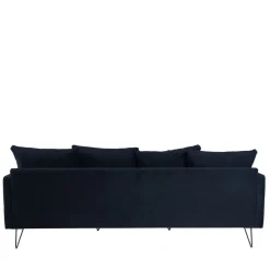 Drawer VILLABON Canapé 4 places en velours pieds épingles noirs