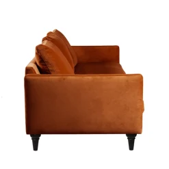 Drawer VILLABON Canapé 4 places en velours pieds tournés