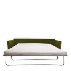 Drawer VILLABON Canapé convertible 4 places en velours pieds bois foncé