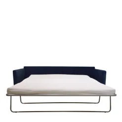 Drawer VILLABON Canapé convertible 3 places en velours pieds bois foncé