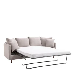 Drawer VILLABON Canapé convertible 3 places en tissu pieds bois foncé