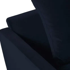 Drawer VILLABON Canapé convertible 3 places en velours pieds épingles noirs