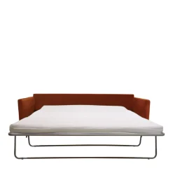 Drawer VILLABON Canapé convertible 4 places en velours pieds épingles noirs