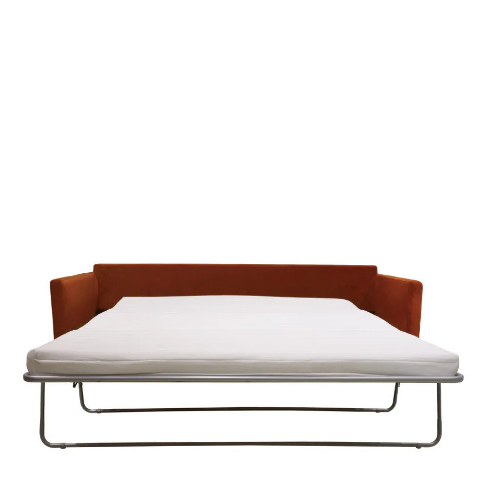 Drawer VILLABON Canapé convertible 4 places en velours pieds épingles noirs