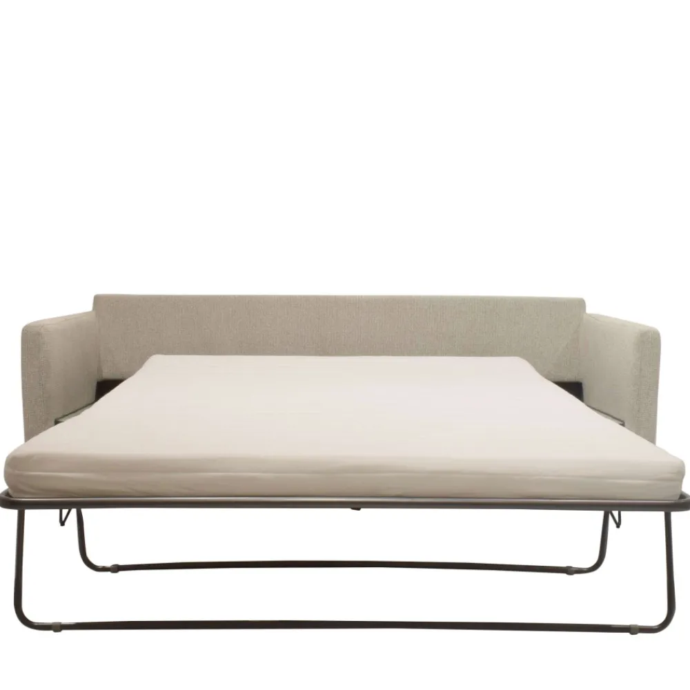 Drawer VILLABON Canapé convertible 4 places en tissu pieds épingles noirs