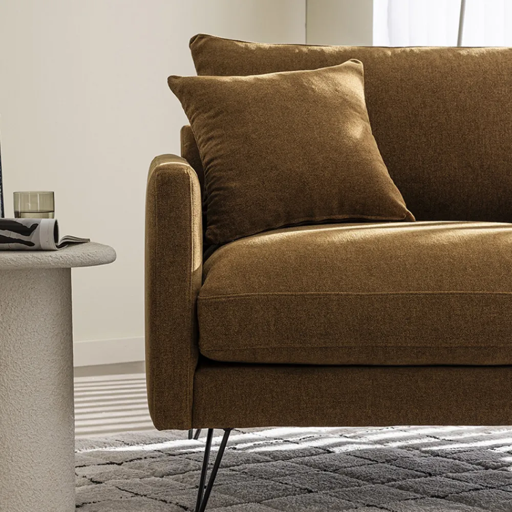 Drawer VILLABON Fauteuil XL en tissu pieds épingles noirs