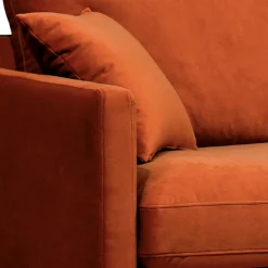 Drawer VILLABON Fauteuil XL en velours pieds épingles noirs