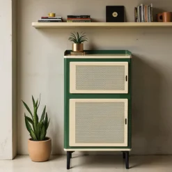 Drawer VINTAGIO Petit meuble de rangement 2 portes en métal H94cm