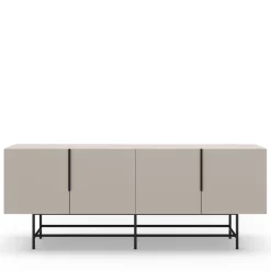 No name VINTARA Buffet 4 portes en bois et métal L200cm