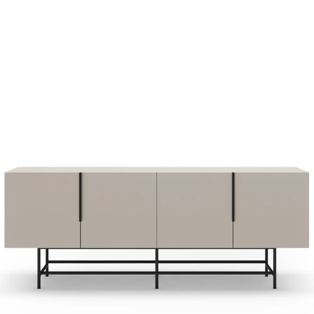 No name VINTARA Buffet 4 portes en bois et métal L200cm