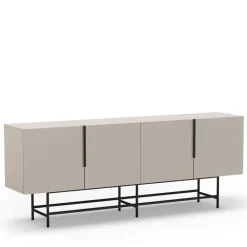 No name VINTARA Buffet 4 portes en bois et métal L200cm
