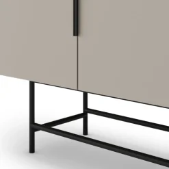 No name VINTARA Buffet 4 portes en bois et métal L200cm