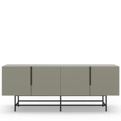 No name VINTARA Buffet 4 portes en bois et métal L200cm