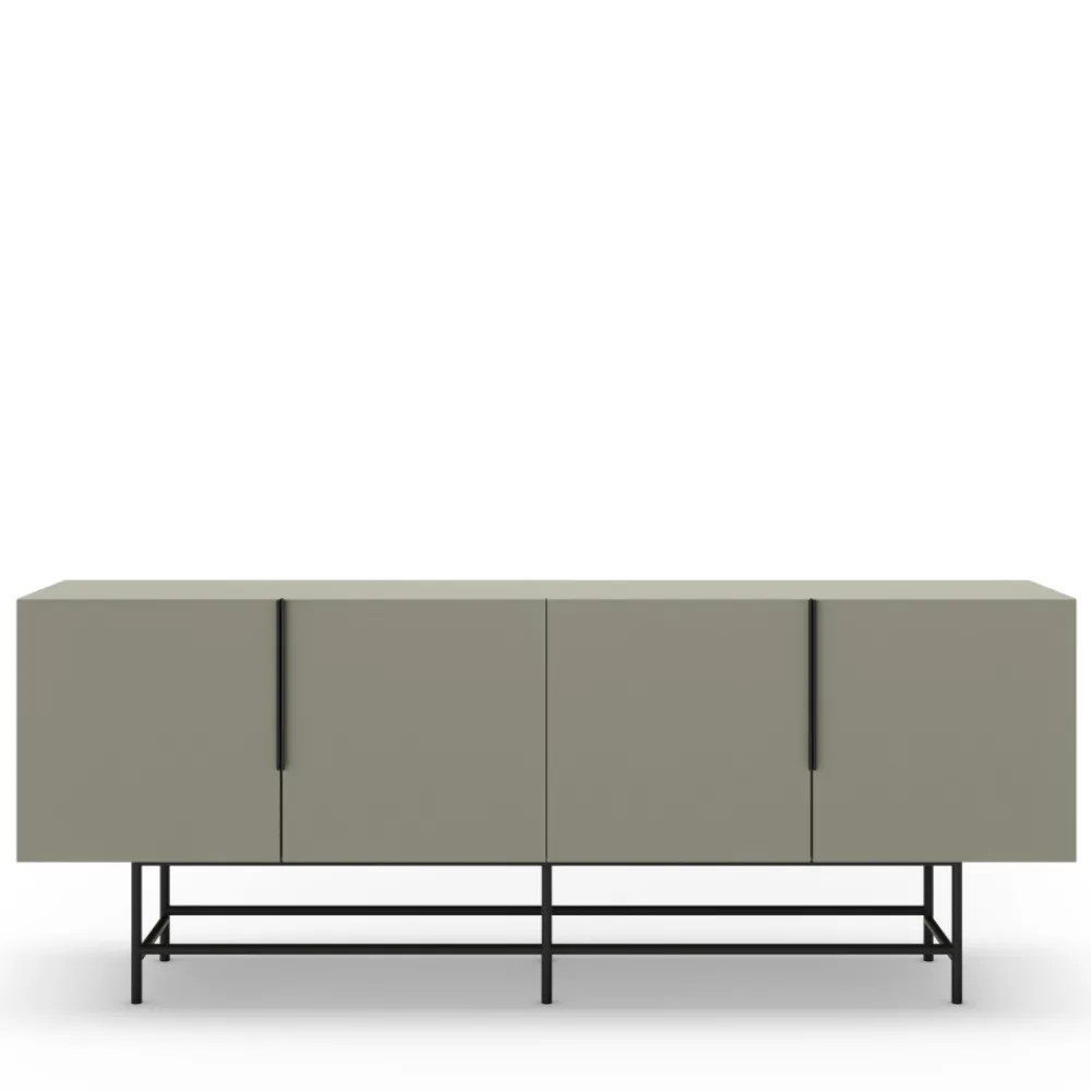 No name VINTARA Buffet 4 portes en bois et métal L200cm