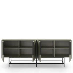 No name VINTARA Buffet 4 portes en bois et métal L200cm