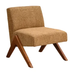 Drawer VINTO Fauteuil en tissu pieds bois