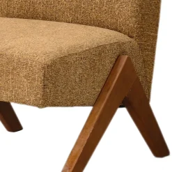 Drawer VINTO Fauteuil en tissu pieds bois