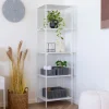 House Nordic VITA Etagère en bois et métal blanc 51x170cm
