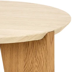 Drawer VIVO Table d'appoint ronde en effet travertin ø50cm