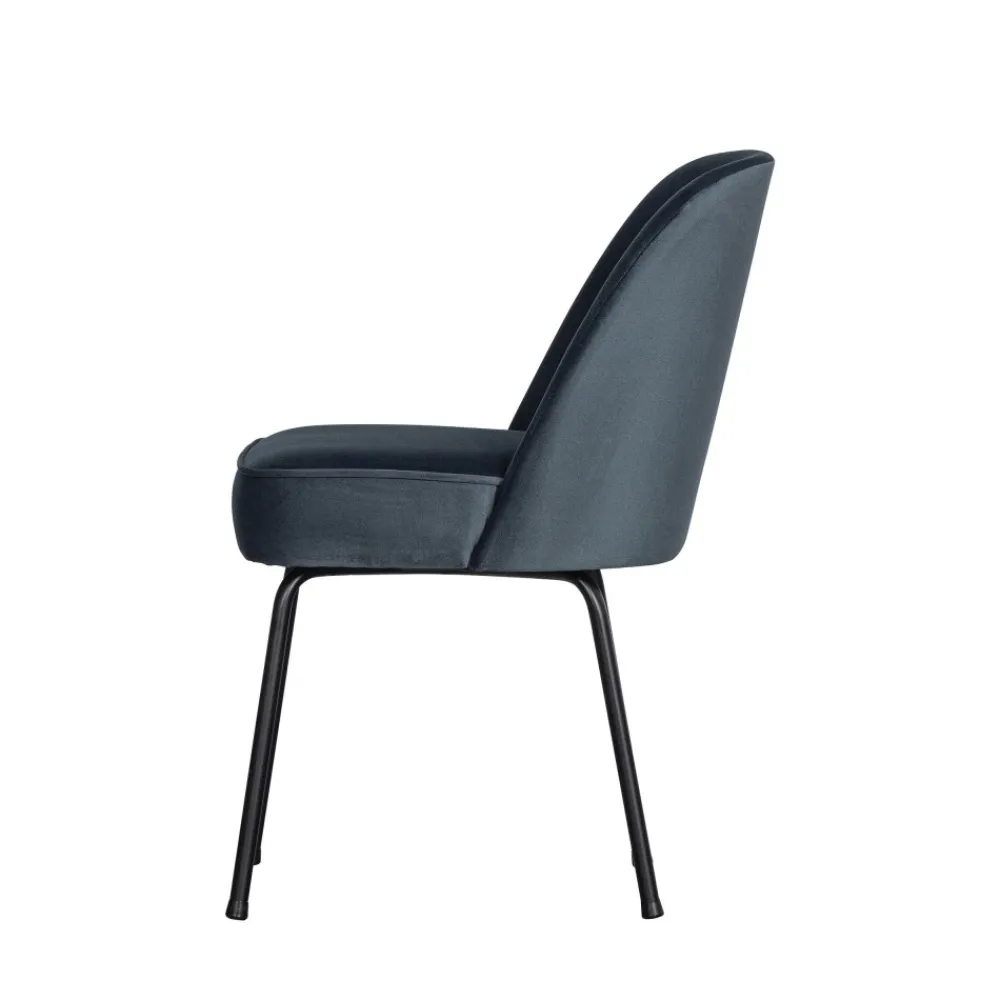 Woood VOGUE Lot de 2 chaises design en velours