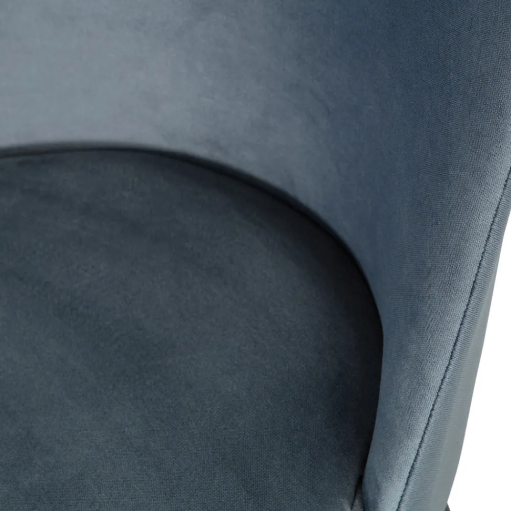 Woood VOGUE Lot de 2 chaises design en velours