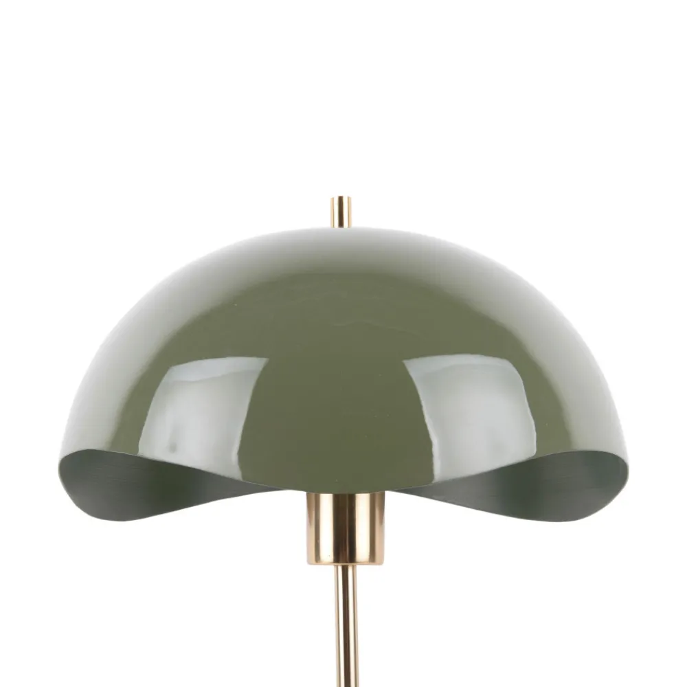 Leitmotiv WAVED DOME Lampe à poser en métal et marbre
