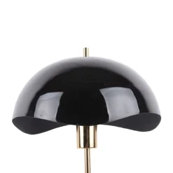 Leitmotiv WAVED DOME Lampe à poser en métal et marbre
