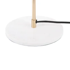 Leitmotiv WAVED DOME Lampe à poser en métal et marbre