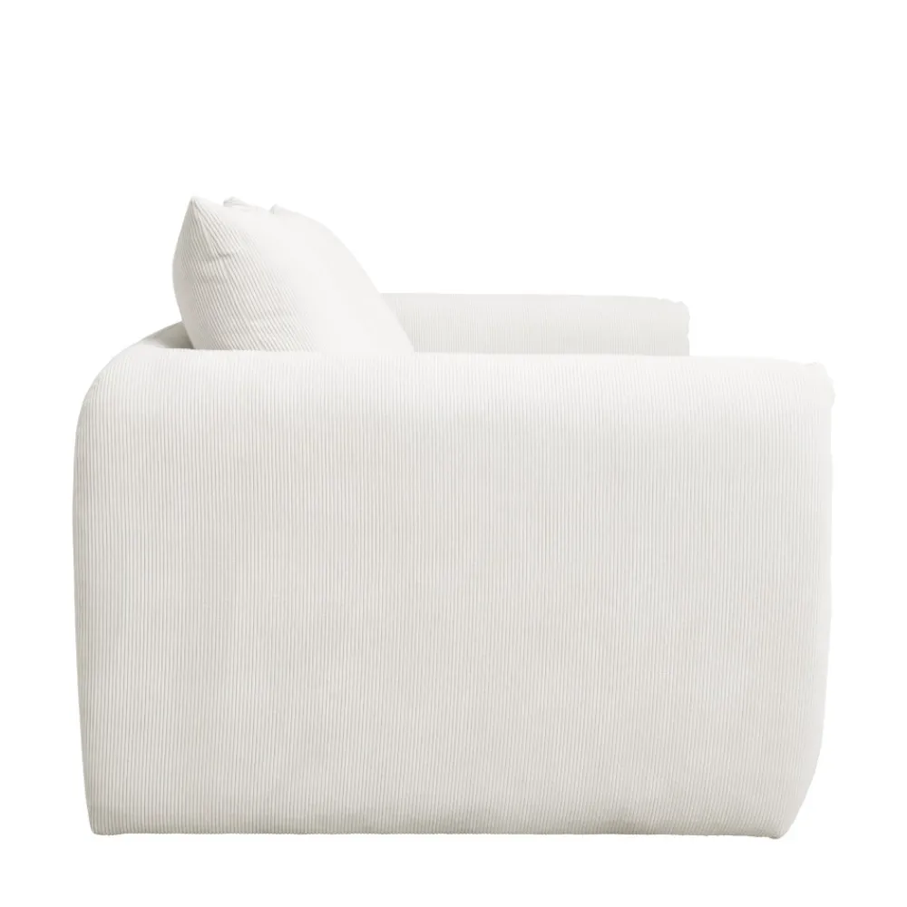 Drawer WIAME Canapé convertible 2,5 places en velours côtelé