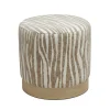 Drawer WILD Pouf rond en tissu imprimé animal ø40cm